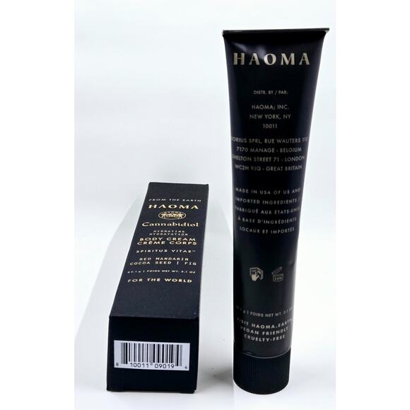 Haoma Hydrating Body Cream Red Mandarin Cocoa Seed Fig 3.1 oz - Picture 2 of 5